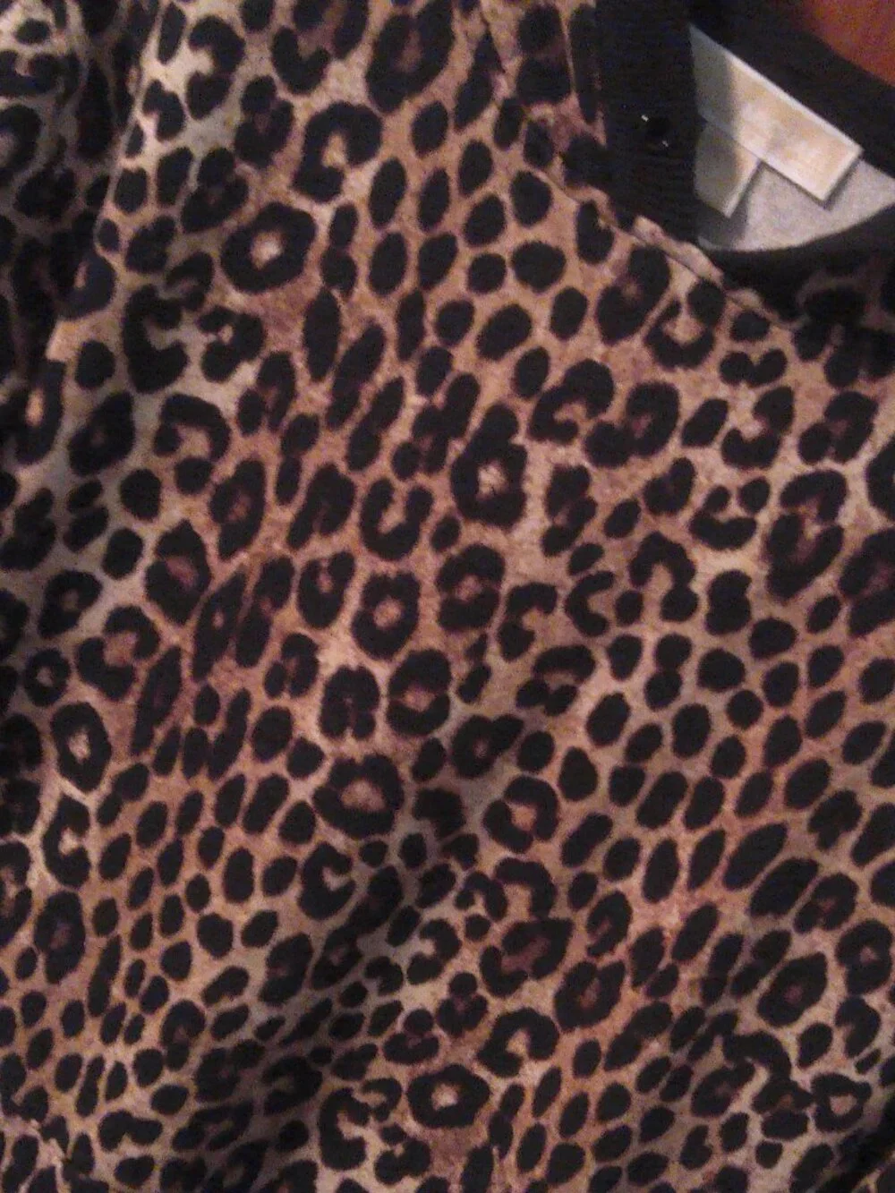 Women's Medium Michael Kors Leopard Print Sweater Dress W Hood